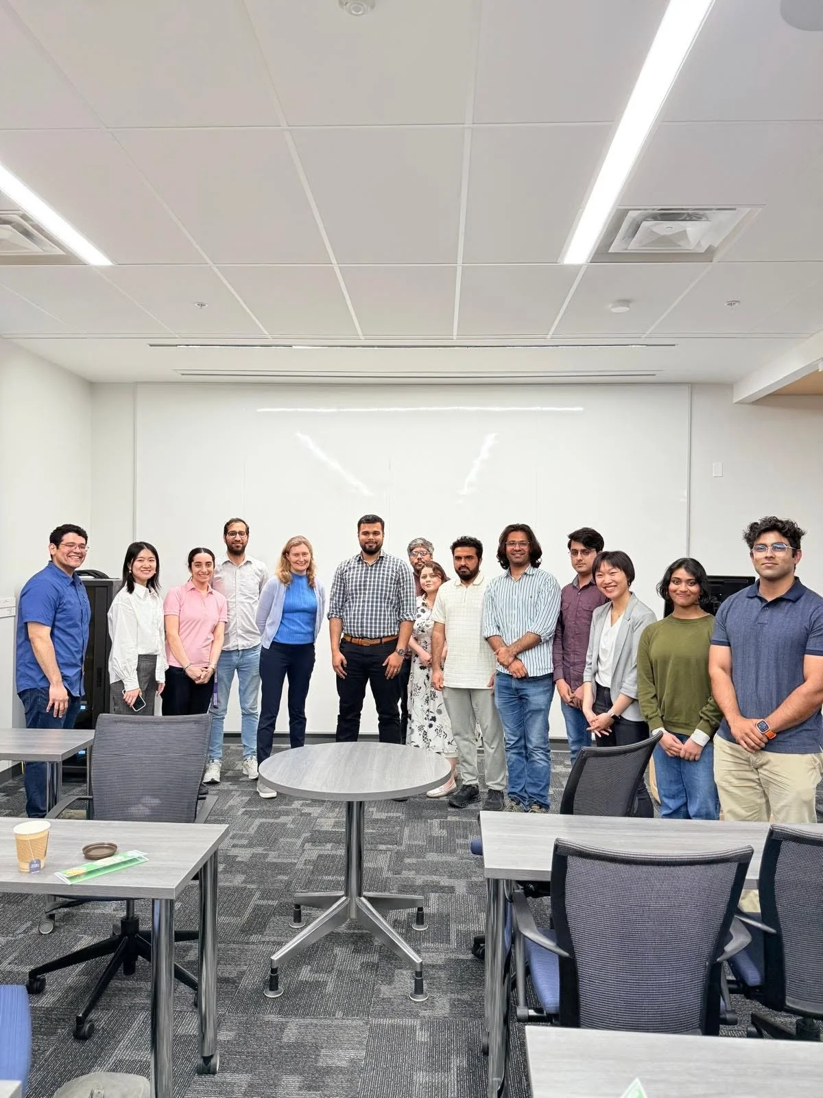 Western University research group during a University of Waterloo visit